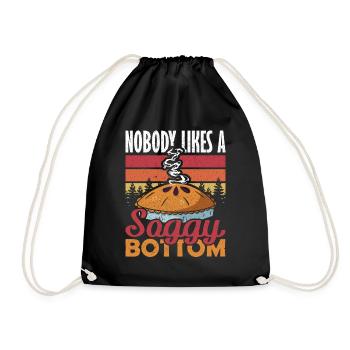 Cake Nobody Likes a Soggy Bottom Baking - Drawstring Bag - black - Front