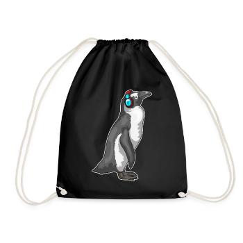 Musique casque Penguin - Sac de sport léger - noir - Devant