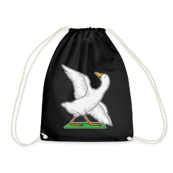 Gymnastique de fitness yoga au canard - Sac de sport léger - noir - Devant