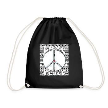 Hippy - Drawstring Bag - black - Front