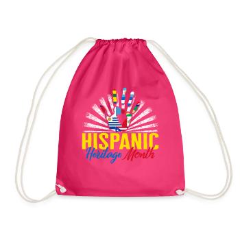 Chemise du Mois national du patrimoine hispanique, hispanique - Sac de sport léger - fuchsia - Devant