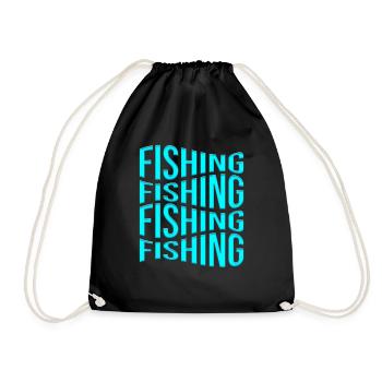 Angling - Drawstring Bag - black - Front