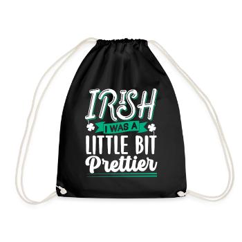 St Patrick's Day Gaelic Ireland Irish Irish - Drawstring Bag - black - Front