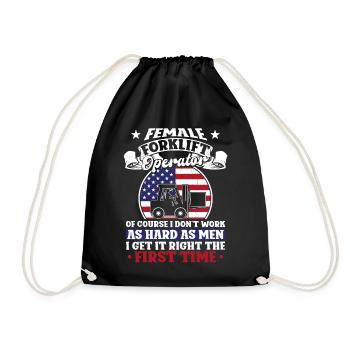 Opérateur de chariot élévateur certifié - Sac de sport léger - noir - Devant