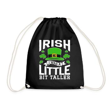 St Patricks Tag Irisch Irland Gälisch Ire - Turnbeutel - Schwarz - Vorne