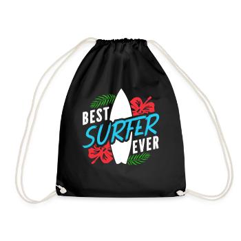Meilleur surfeur de tous les temps Surfer Surf - Sac de sport léger - noir - Devant
