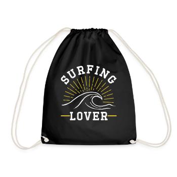 Amateurs de surf Surfing Planche de surf Surfer - Sac de sport léger - noir - Devant