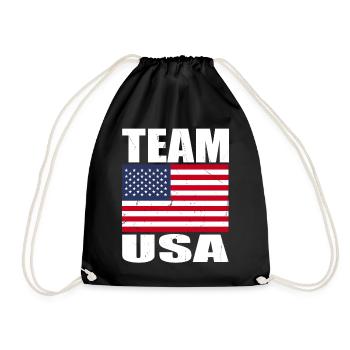 Team Hirsch Football - Drawstring Bag - black - Front