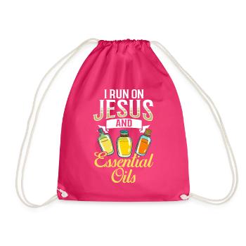 Essential Oil Diffuser Aromatherapy Plants - Drawstring Bag - fuchsia - Front
