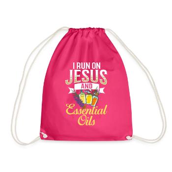 Essential Oil Diffuser Aromatherapy Plants - Drawstring Bag - fuchsia - Front
