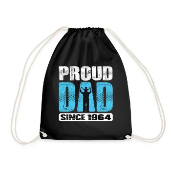 Proud Dad Since 1964 - Turnbeutel - Schwarz - Vorne