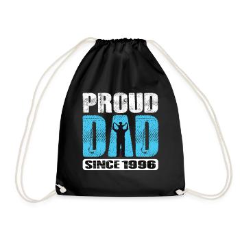 Proud Dad Since 1996 - Turnbeutel - Schwarz - Vorne