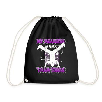 Breakdancing Breakdancer Break Dance Hip Hop - Drawstring Bag - black - Front
