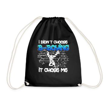 Breakdancing BBoy Breakdancer Break Dance Hip Hop - Drawstring Bag - black - Front