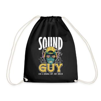 Sound Guy Like normal Guy But Cooler Tontechniker - Turnbeutel - Schwarz - Vorne