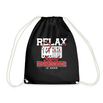 Détendez-vous l’ingénieur du son est ici Tontechniker - Sac de sport léger - noir - Devant