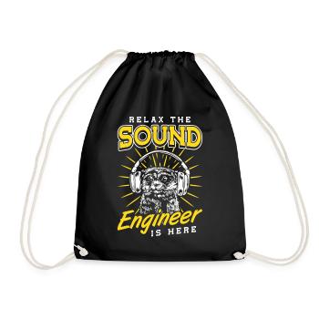 Détendez-vous l’ingénieur du son est ici Tontechniker - Sac de sport léger - noir - Devant