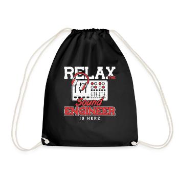 Détendez-vous l’ingénieur du son est ici Tontechniker - Sac de sport léger - noir - Devant