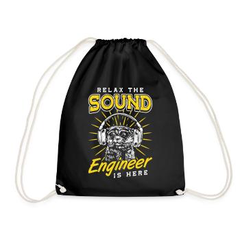 Détendez-vous l’ingénieur du son est ici Tontechniker - Sac de sport léger - noir - Devant