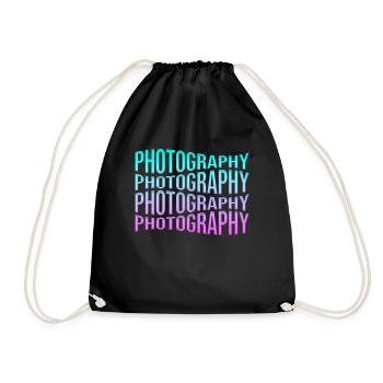 Photography - Drawstring Bag - black - Front