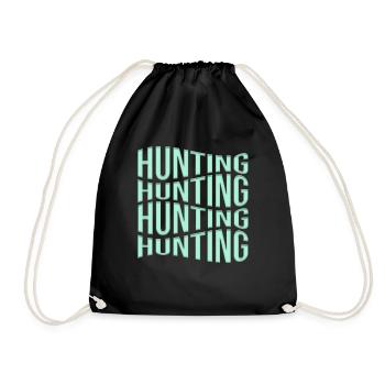 Hunt - Drawstring Bag - black - Front
