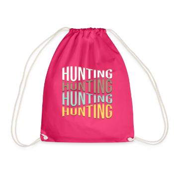 Hunt - Drawstring Bag - fuchsia - Front