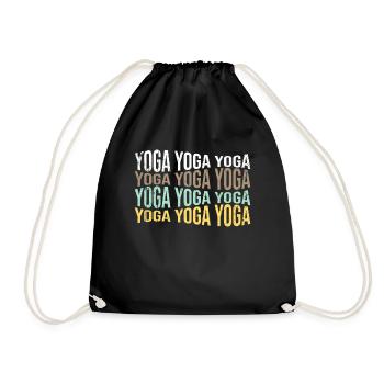 Yoga - Turnbeutel - Schwarz - Vorne