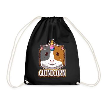 Guinicorn - Turnbeutel - Schwarz - Vorne