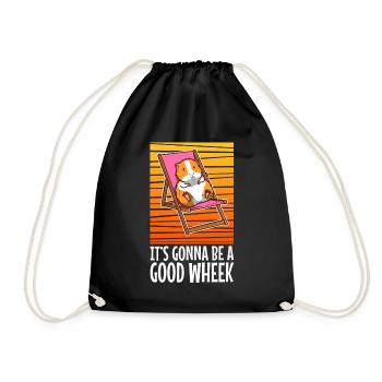 Its guinea be a good wheek - Drawstring Bag - black - Front