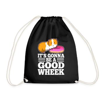 Its guinea be a good wheek - Drawstring Bag - black - Front