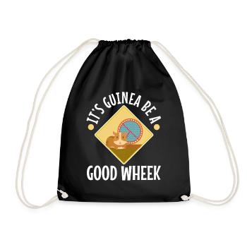 Its guinea be a good wheek - Drawstring Bag - black - Front