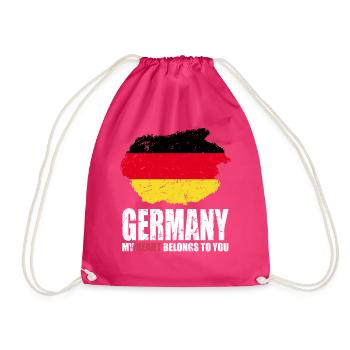 Drapeau de l’Allemagne - Sac de sport léger - fuchsia - Devant
