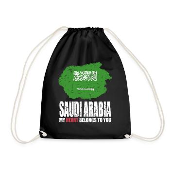 Saudi Arabia flag - Drawstring Bag - black - Front