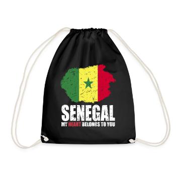 Drapeau du Sénégal - Sac de sport léger - noir - Devant
