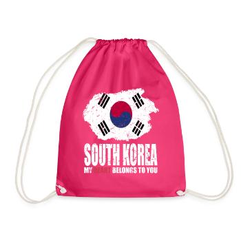 Drapeau de la Corée du Sud - Sac de sport léger - fuchsia - Devant