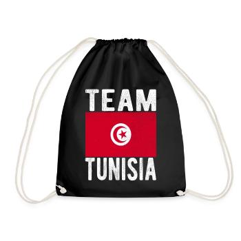 Drapeau de la Tunisie - Sac de sport léger - noir - Devant