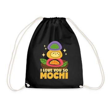 Mochi Liebe - Turnbeutel - Schwarz - Vorne