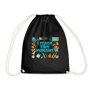 Enseignant: J’enseigne aux petites personnes - Sac de sport léger - noir - Devant