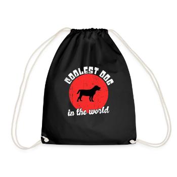 Chien cool dire - Sac de sport léger - noir - Devant