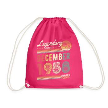 Legendary Since December 1958 Limited Edition - Turnbeutel - Fuchsia - Vorne