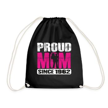 Proud Mom Since 1962 - Turnbeutel - Schwarz - Vorne