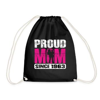 Proud Mom Since 1963 - Turnbeutel - Schwarz - Vorne