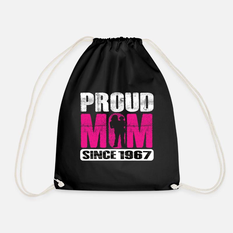 Proud Mom Since 1967 - Turnbeutel - Schwarz