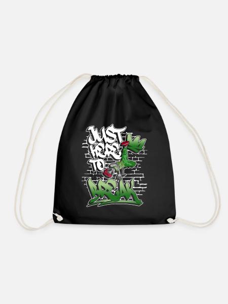 Just Here To Break - Breakdance Hip Hop - Turnbeutel - Schwarz