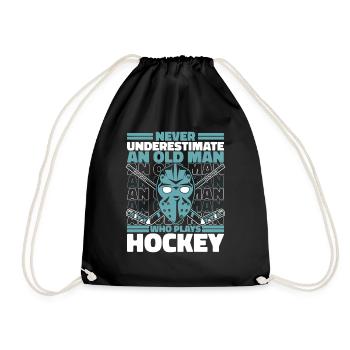 Eishockey Hockey Sport - Turnbeutel - Schwarz - Vorne