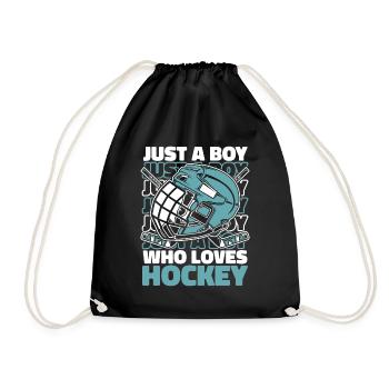 Eishockey Hockey Sport - Turnbeutel - Schwarz - Vorne
