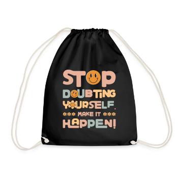 Test Day Flower Testing Exam for Teachers and - Drawstring Bag - black - Front