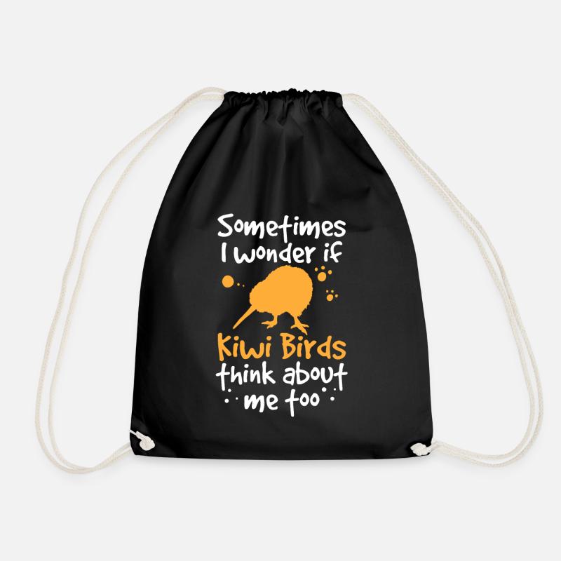 Kiwi Vogel denken an mich Neuseeland Kiwi - Turnbeutel - Schwarz