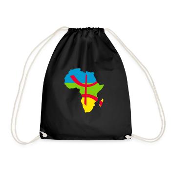 kabyle amazigh flag berber, africa kabyle - Turnbeutel - Schwarz - Vorne