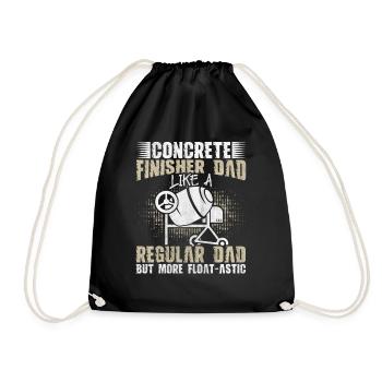 Float-Astic Concrete Finisher Dad Betonbauer - Turnbeutel - Schwarz - Vorne